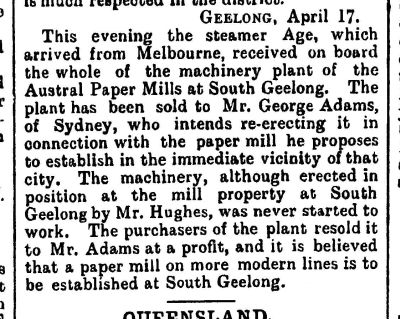 ['Hobart Mercury' 22 April 1896]